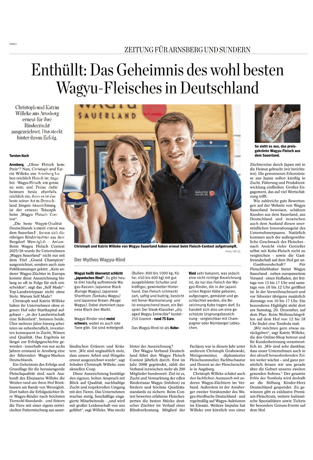 ENTHÜLLT: DAS GEHEIMNIS DES WOHL BESTEN WAGYU-FLEISCHES IN DEUTSCHLAND