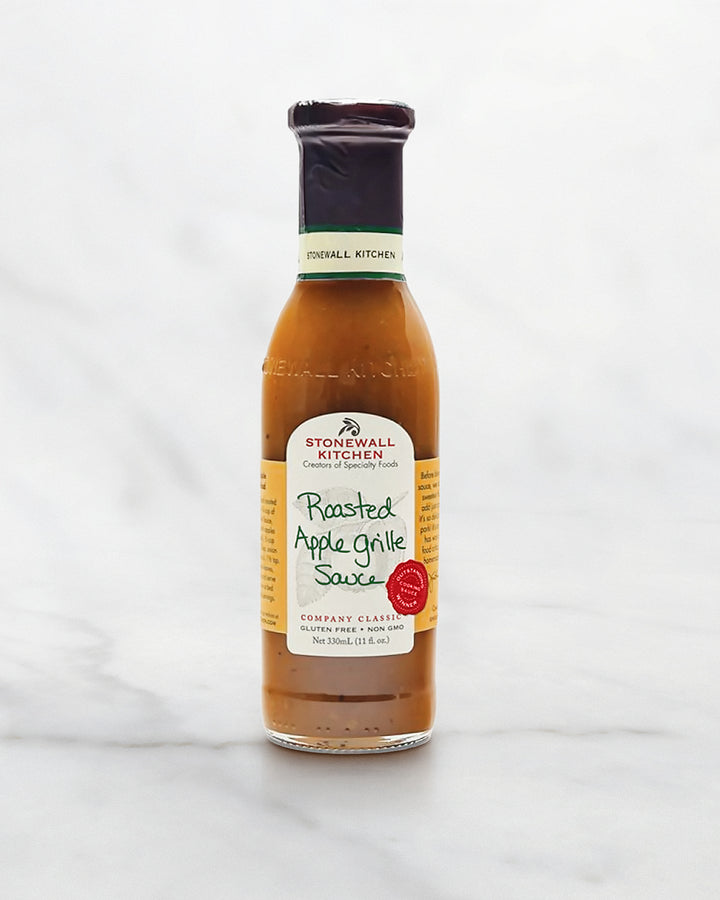 stonewall-kitchen-sauce, Roasted Apple Grill Sauce von Stonewall Kitchen, süße Soße für leckere Burger, Wagyu Burgerset Sauce
